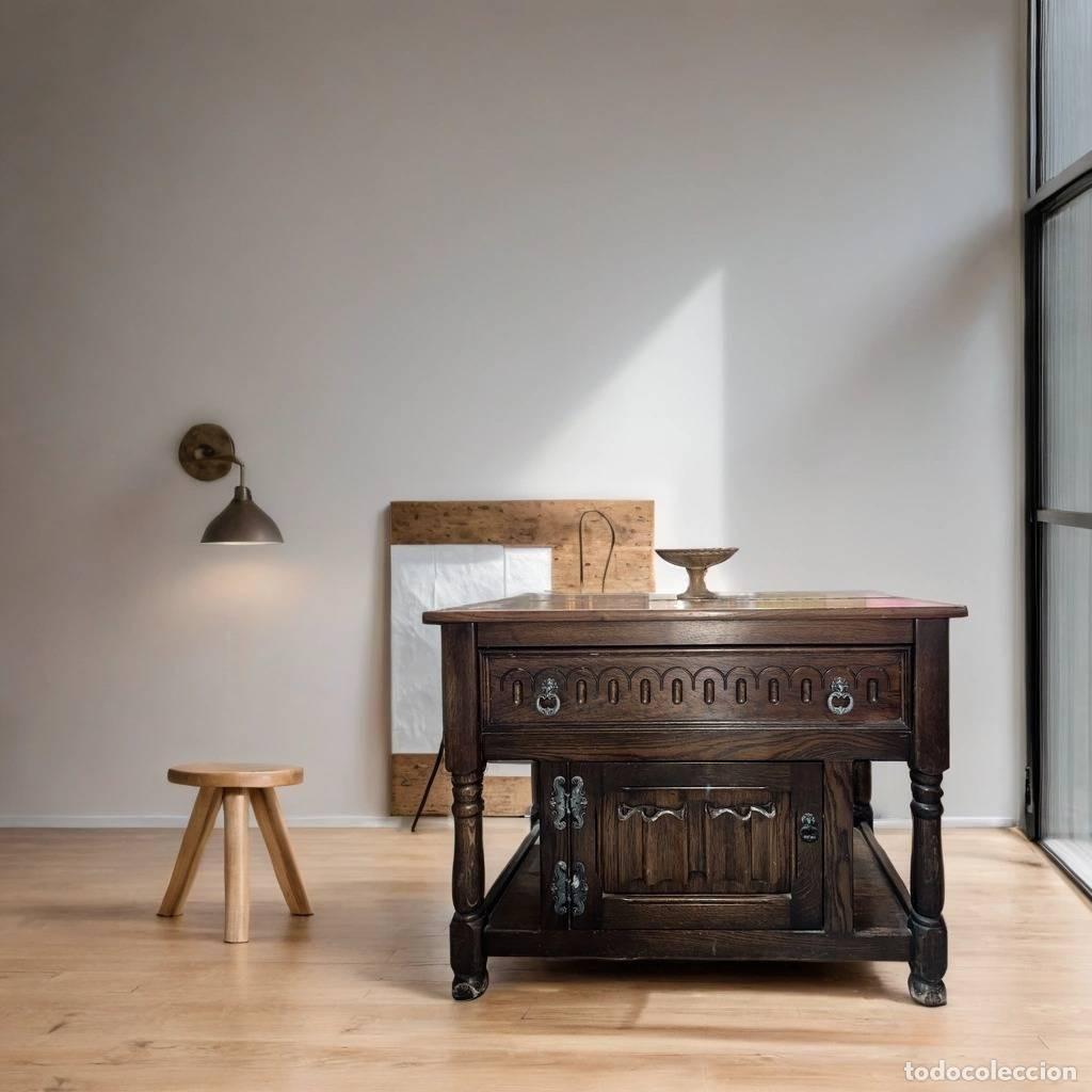 Vintage: MUEBLE AUXILIAR R&Uacute;STICO - Foto 1