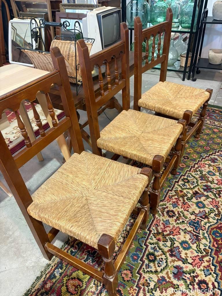 Vintage: 3 SILLAS EN ENEA..... - Foto 4