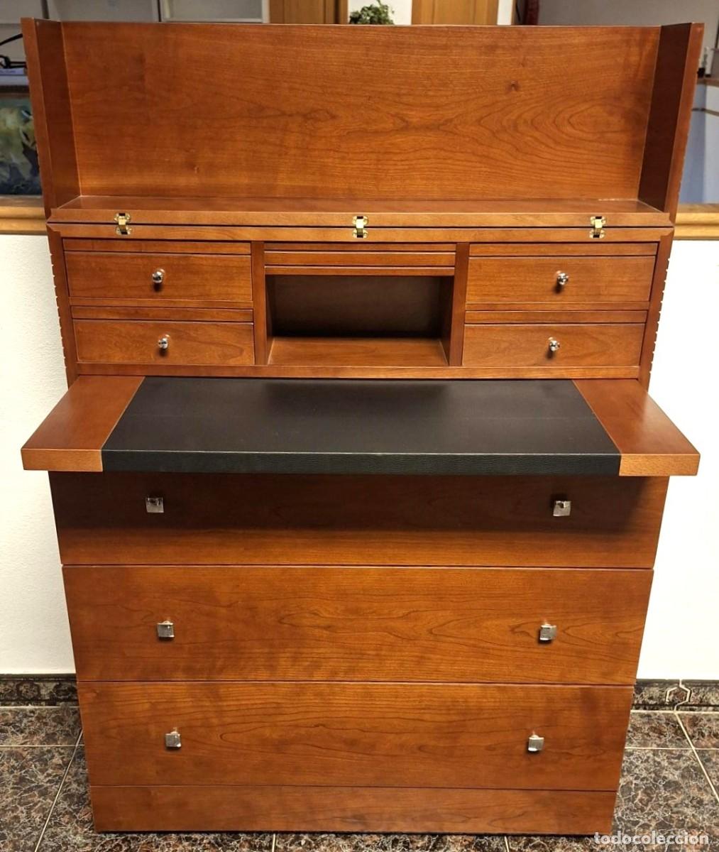 Vintage: COMODA BURO CEREZO Y WENGUE - Foto 1