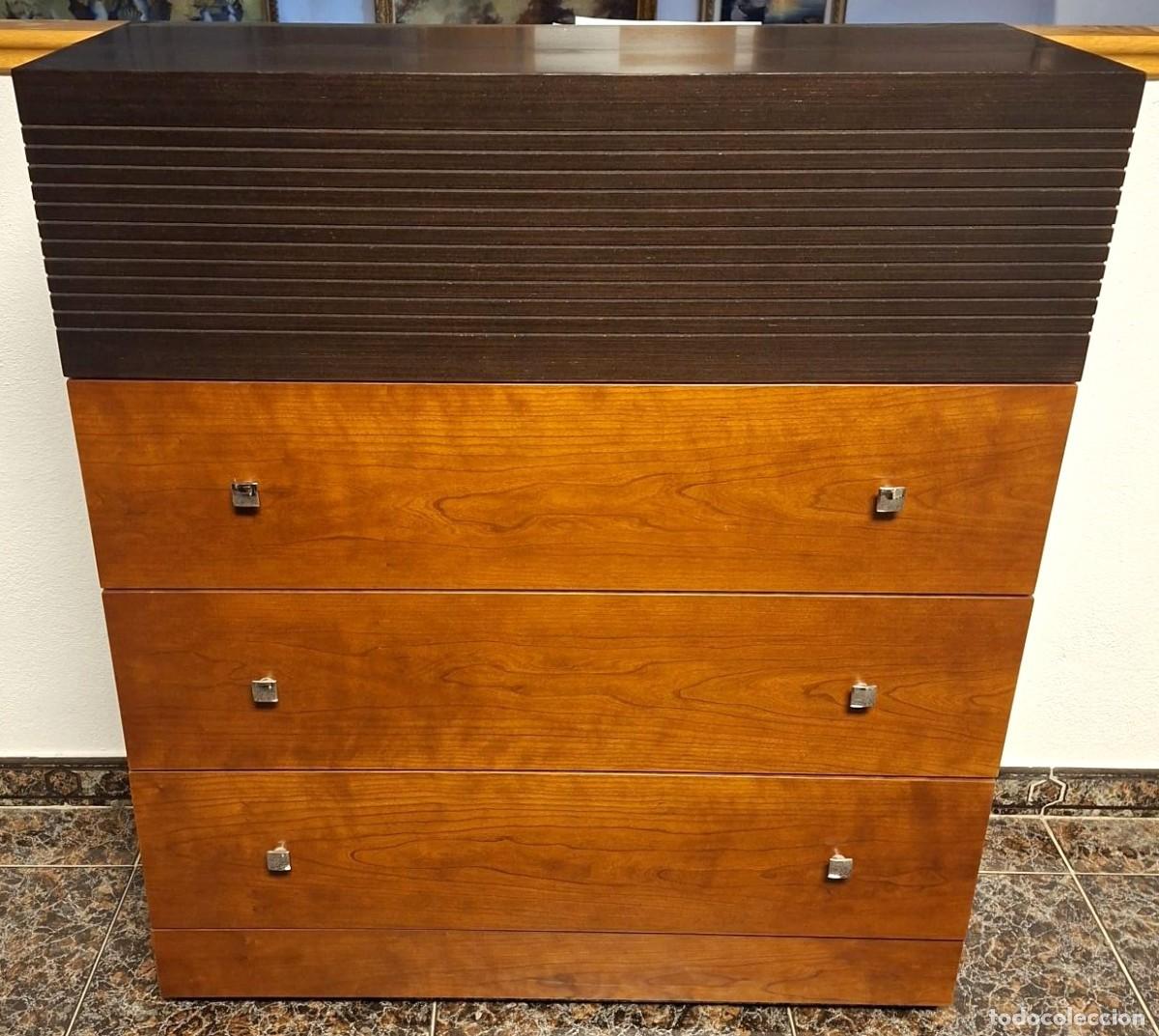 Vintage: COMODA BURO CEREZO Y WENGUE - Foto 2