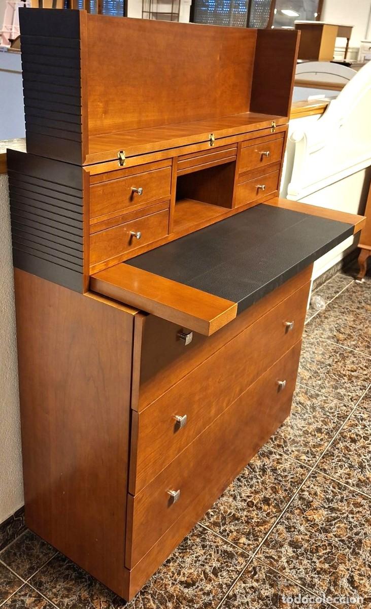 Vintage: COMODA BURO CEREZO Y WENGUE - Foto 3