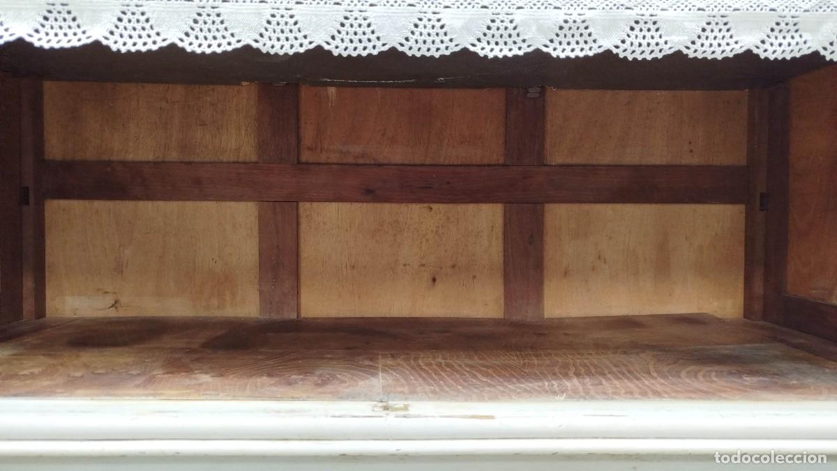 Vintage: ALACENA VINTAGE DE MADERA PINTADA - Foto 11