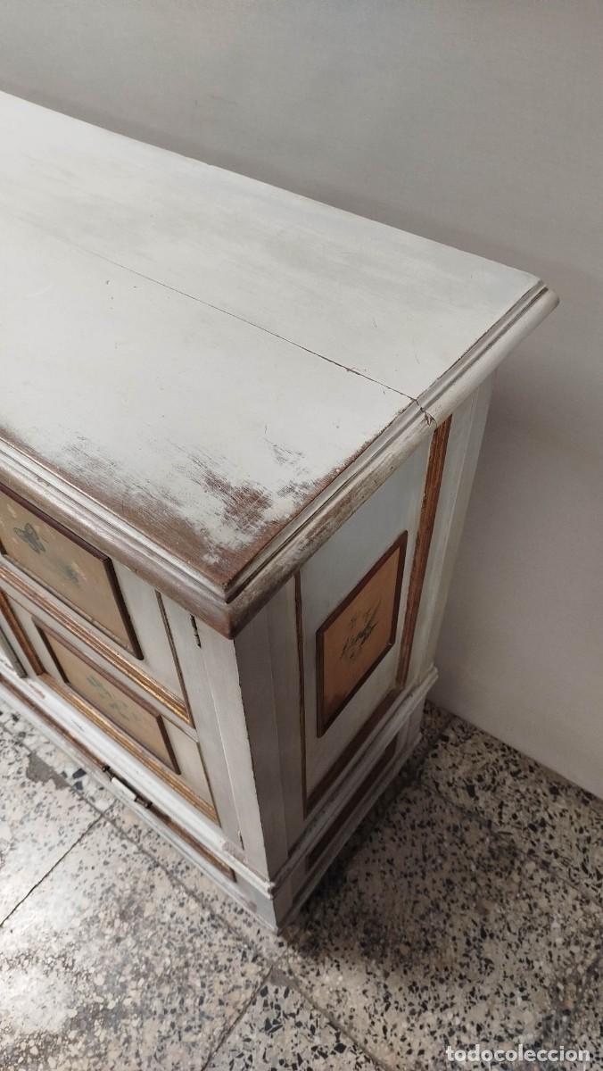 Vintage: ALACENA VINTAGE DE MADERA PINTADA - Foto 18
