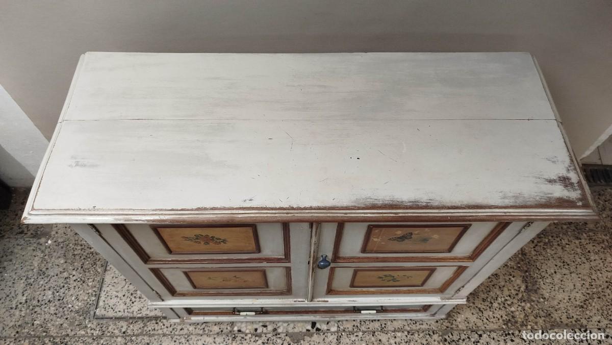 Vintage: ALACENA VINTAGE DE MADERA PINTADA - Foto 21
