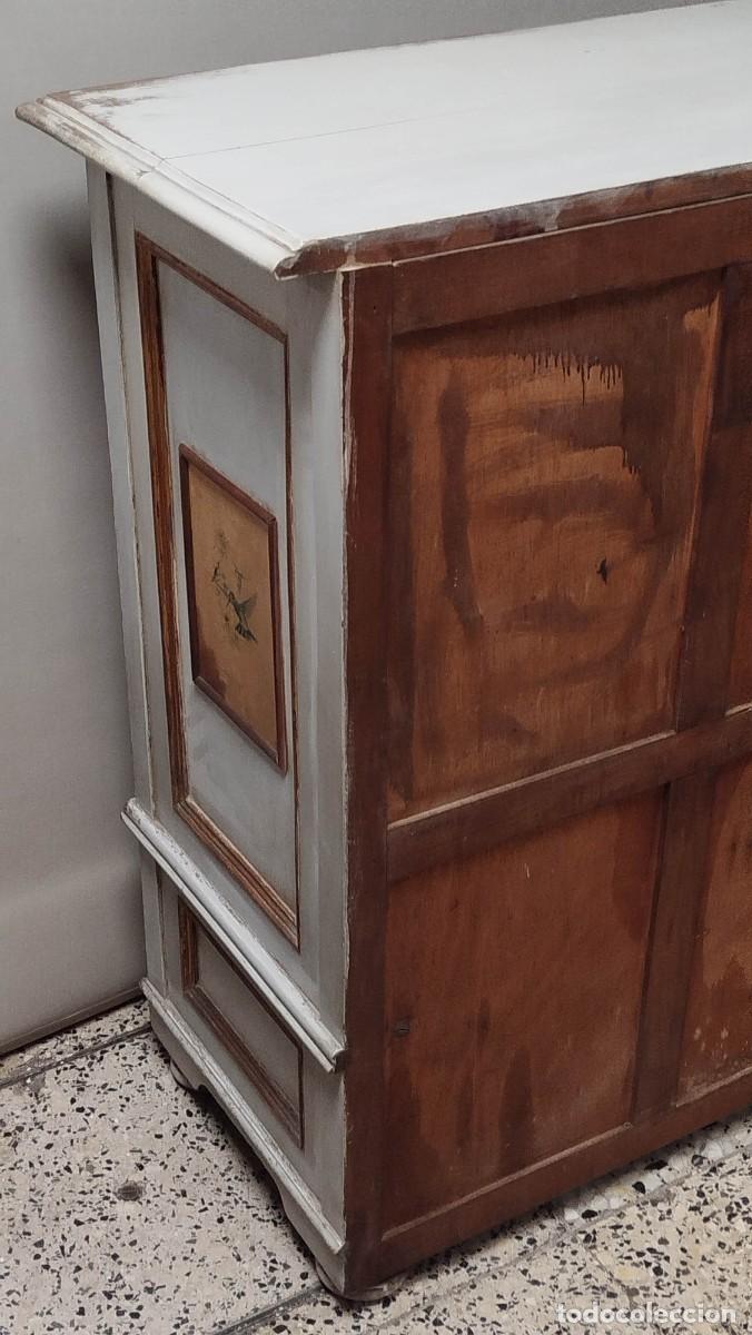 Vintage: ALACENA VINTAGE DE MADERA PINTADA - Foto 25