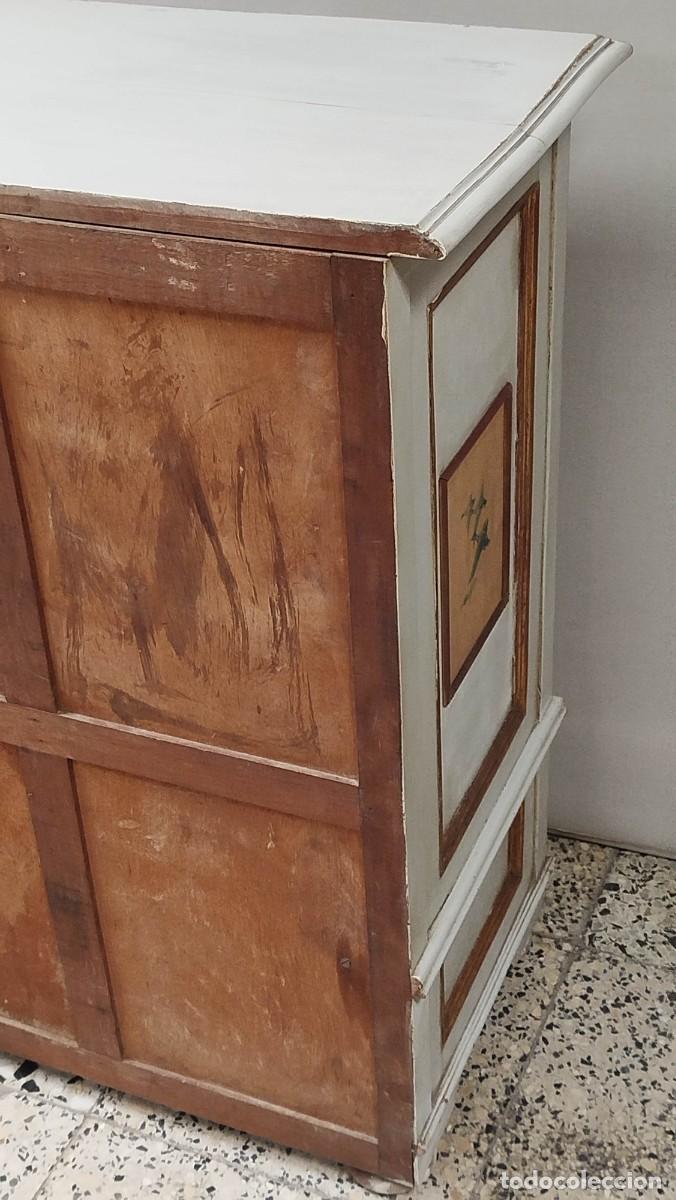 Vintage: ALACENA VINTAGE DE MADERA PINTADA - Foto 26