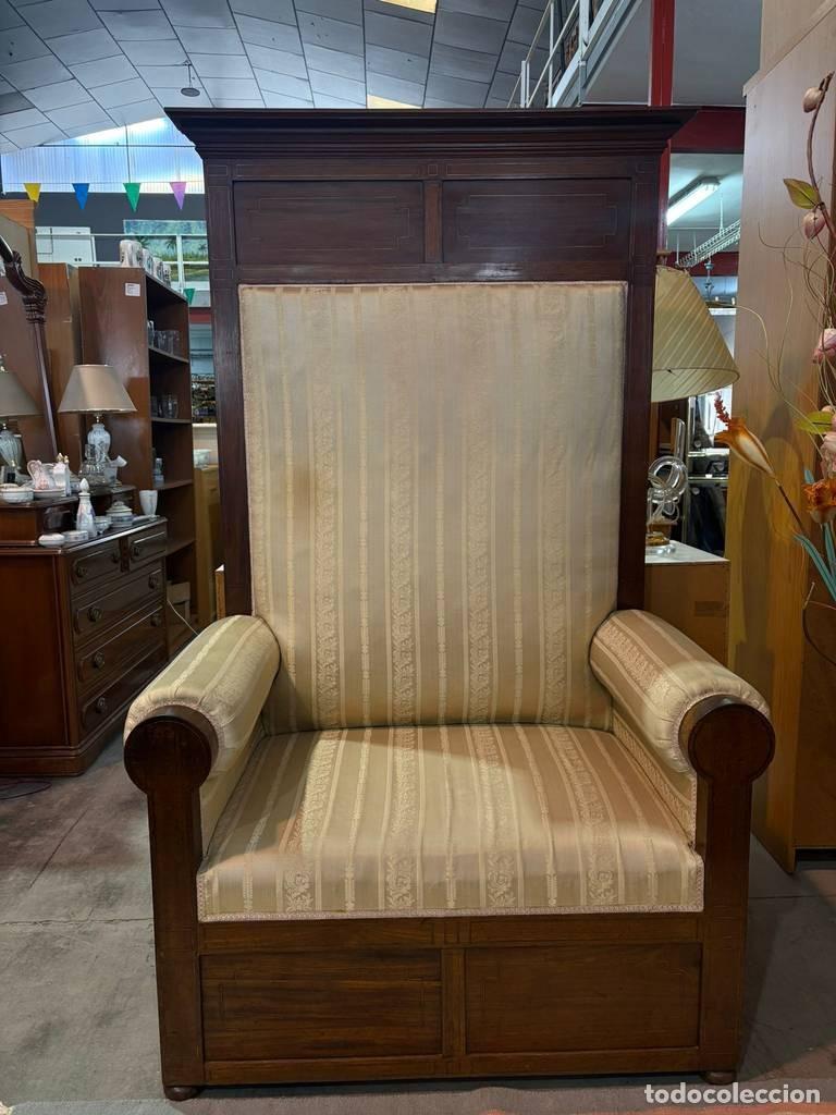 Vintage: GRAN BUTACA CL&Aacute;SICA DE MADERA - Foto 2