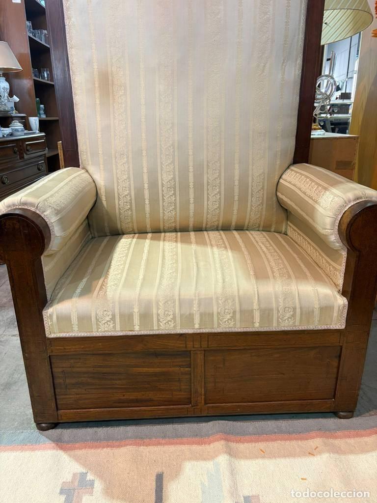 Vintage: GRAN BUTACA CL&Aacute;SICA DE MADERA - Foto 3