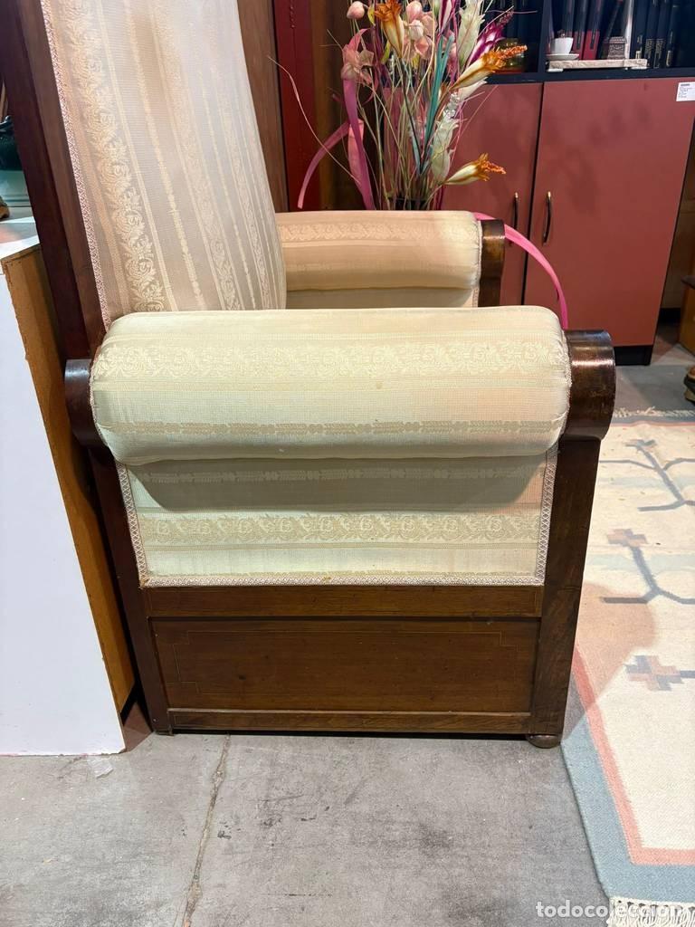 Vintage: GRAN BUTACA CL&Aacute;SICA DE MADERA - Foto 5