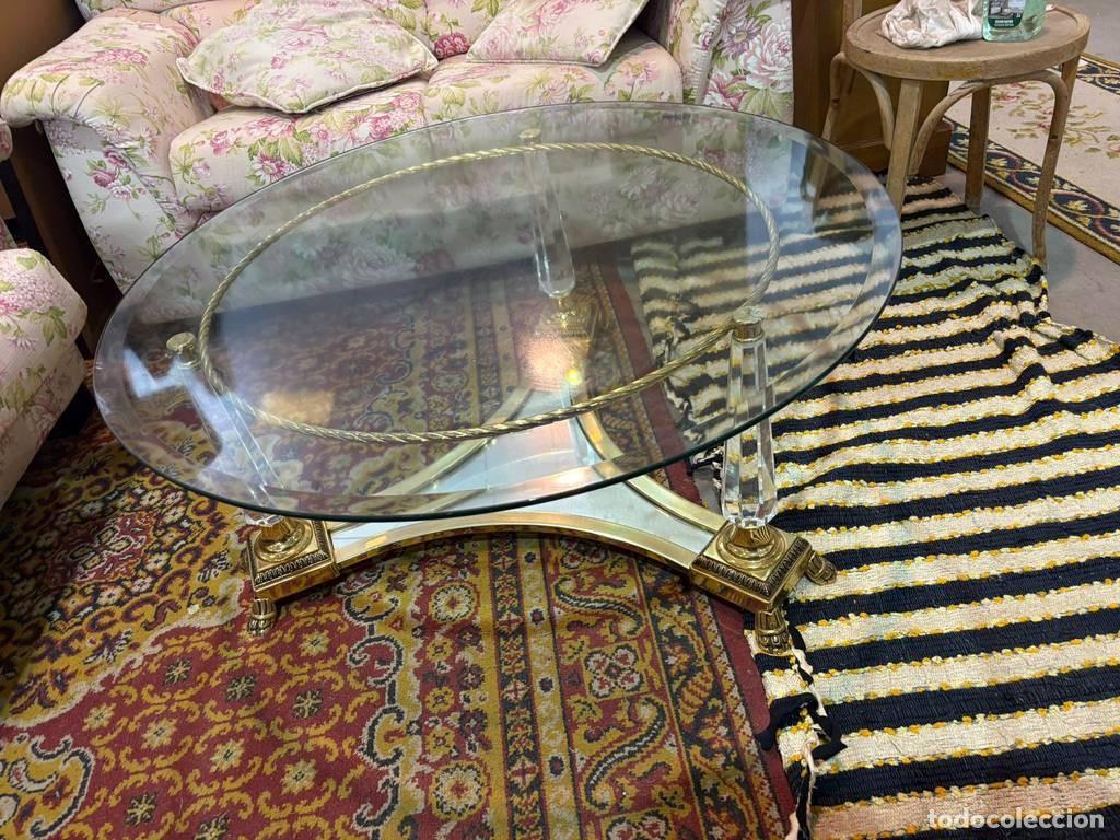Vintage: MESA DE CENTRO DE CRISTAL - Foto 2