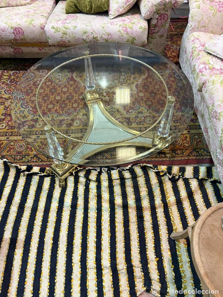 Vintage: MESA DE CENTRO DE CRISTAL - Foto 4