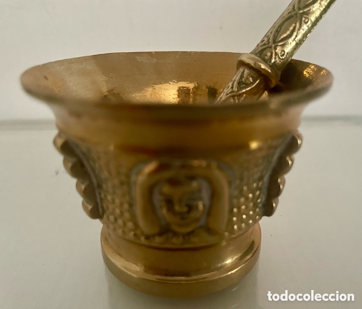 Vintage: Peque&ntilde;o almirez de bronce - Foto 1