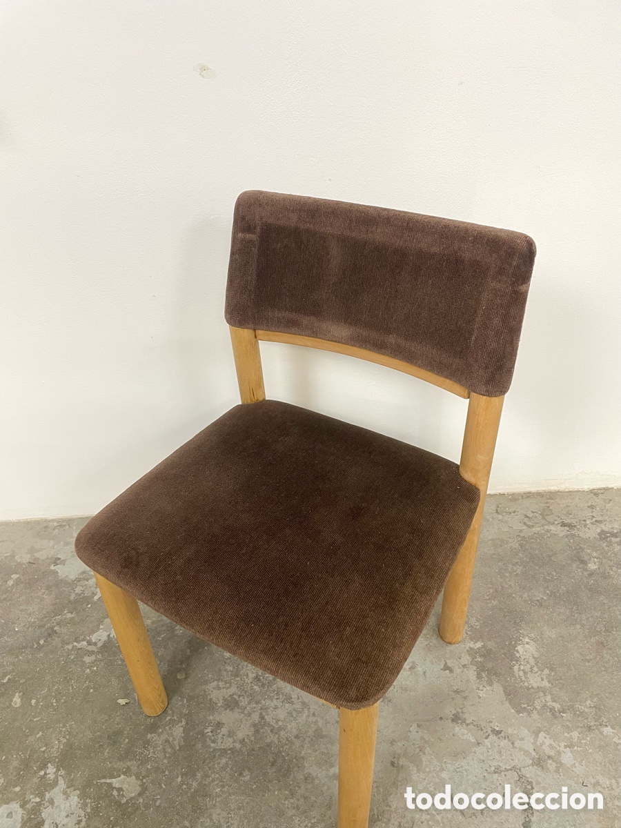 Vintage: Silla madera y terciopelo - Foto 7