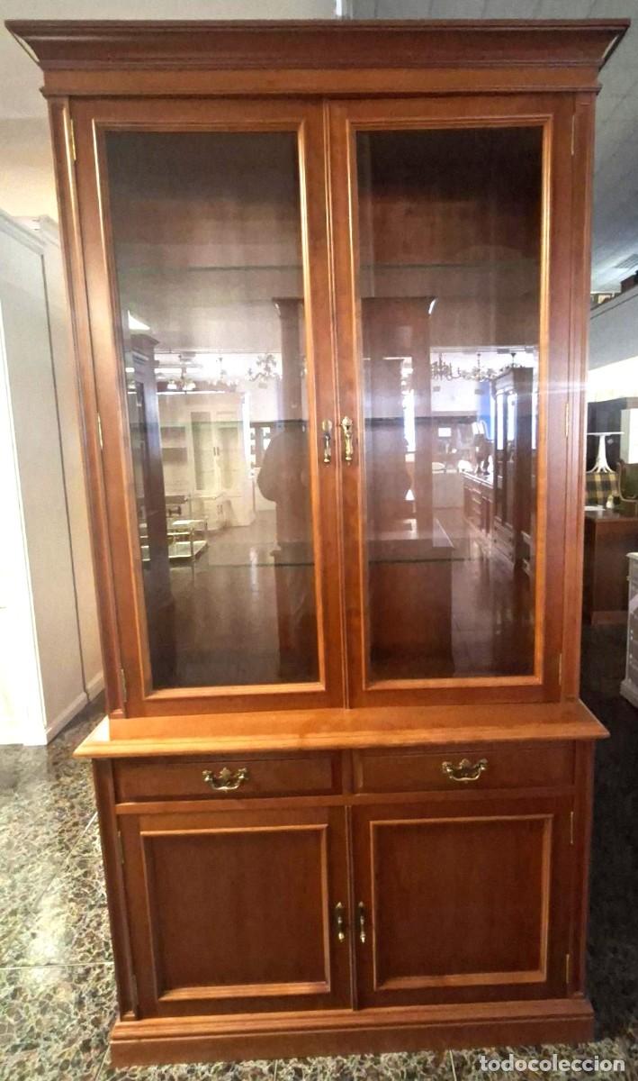 Vintage: VITRINA CEREZO ENTRECALLES 120 x 43 x 22