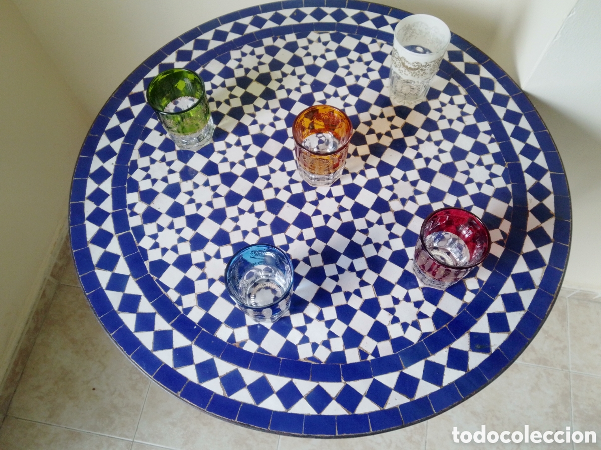 Vintage: Mesa con mosaico artesanal - Foto 4