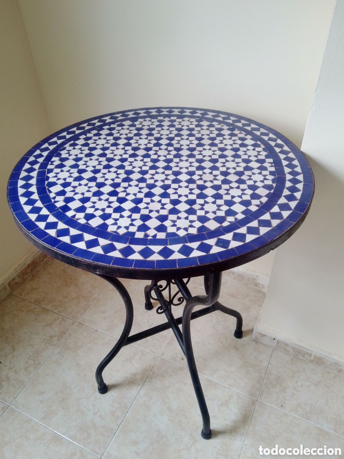 Vintage: Mesa con mosaico artesanal - Foto 6