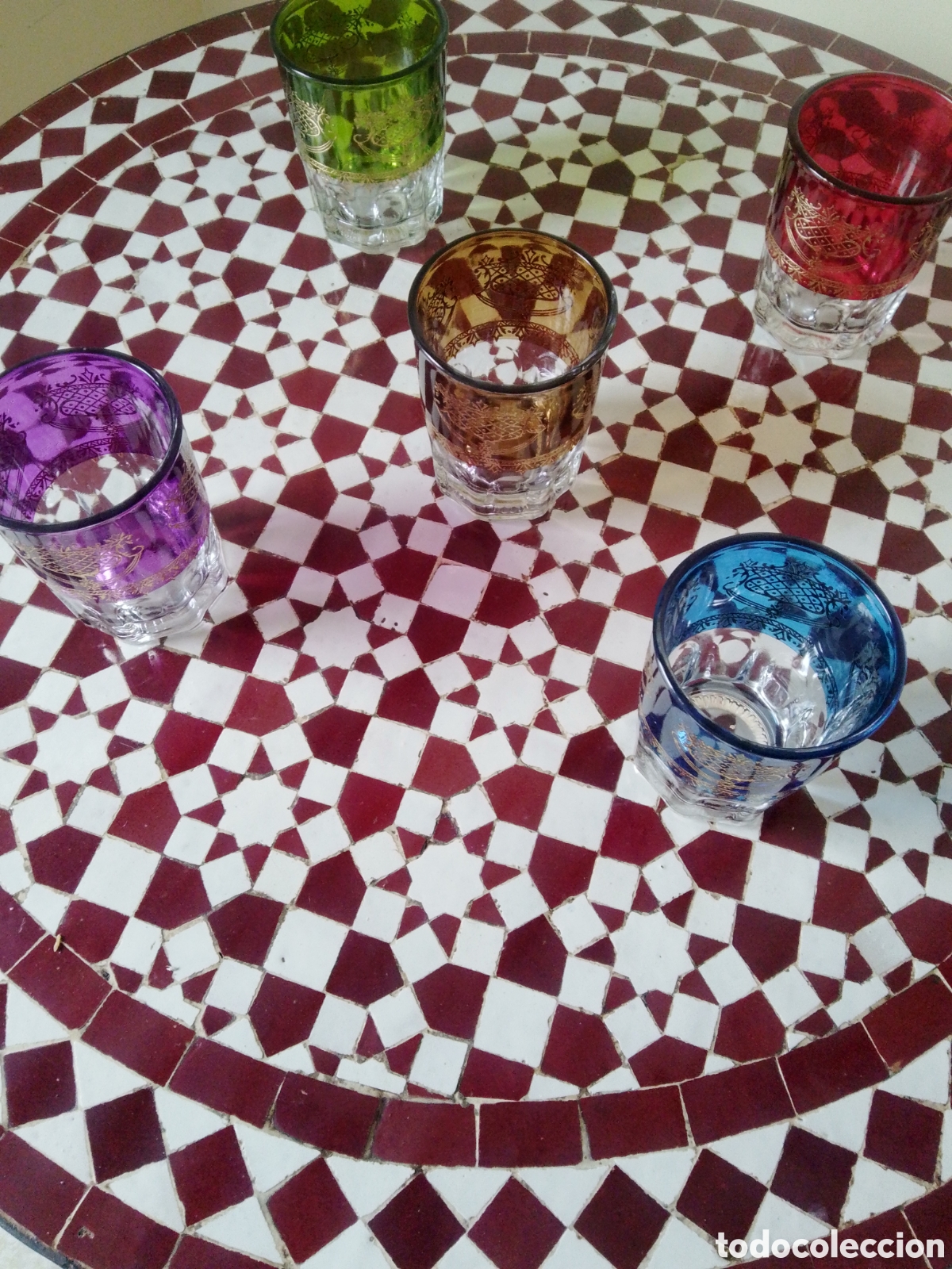 Vintage: Mesa de centro mosaico artesanal - Foto 4