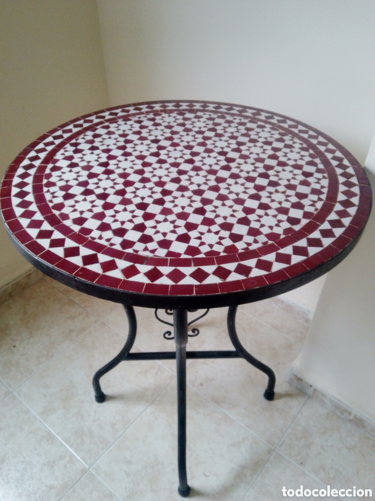 Vintage: Mesa de centro mosaico artesanal - Foto 5