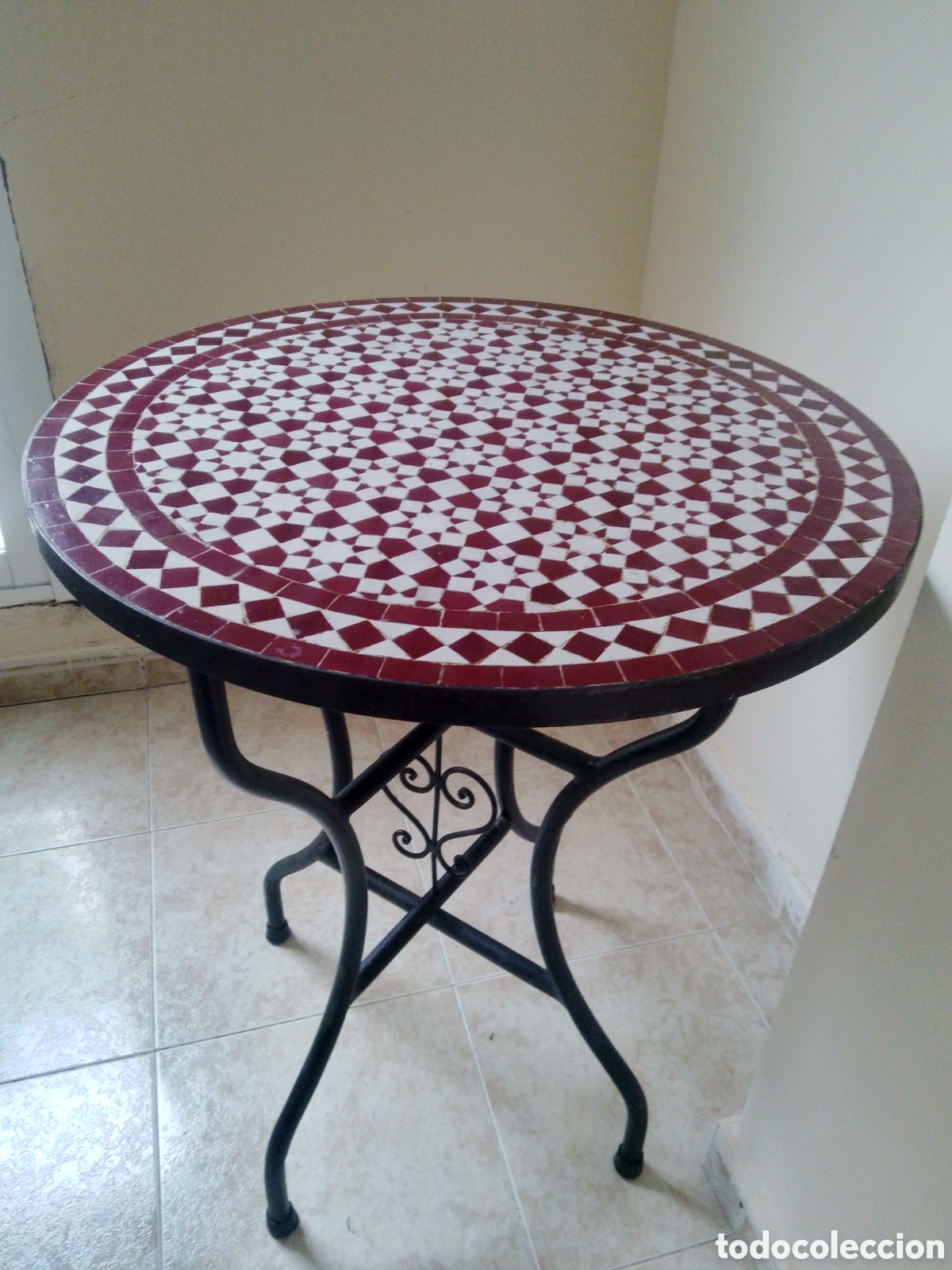 Vintage: Mesa de centro mosaico artesanal - Foto 6