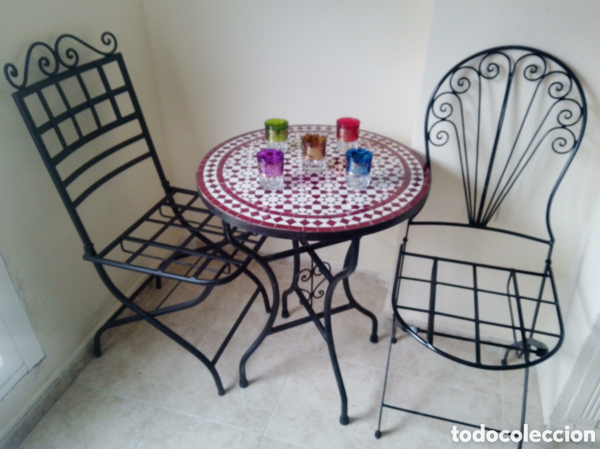 Vintage: Mesa de centro mosaico artesanal - Foto 1