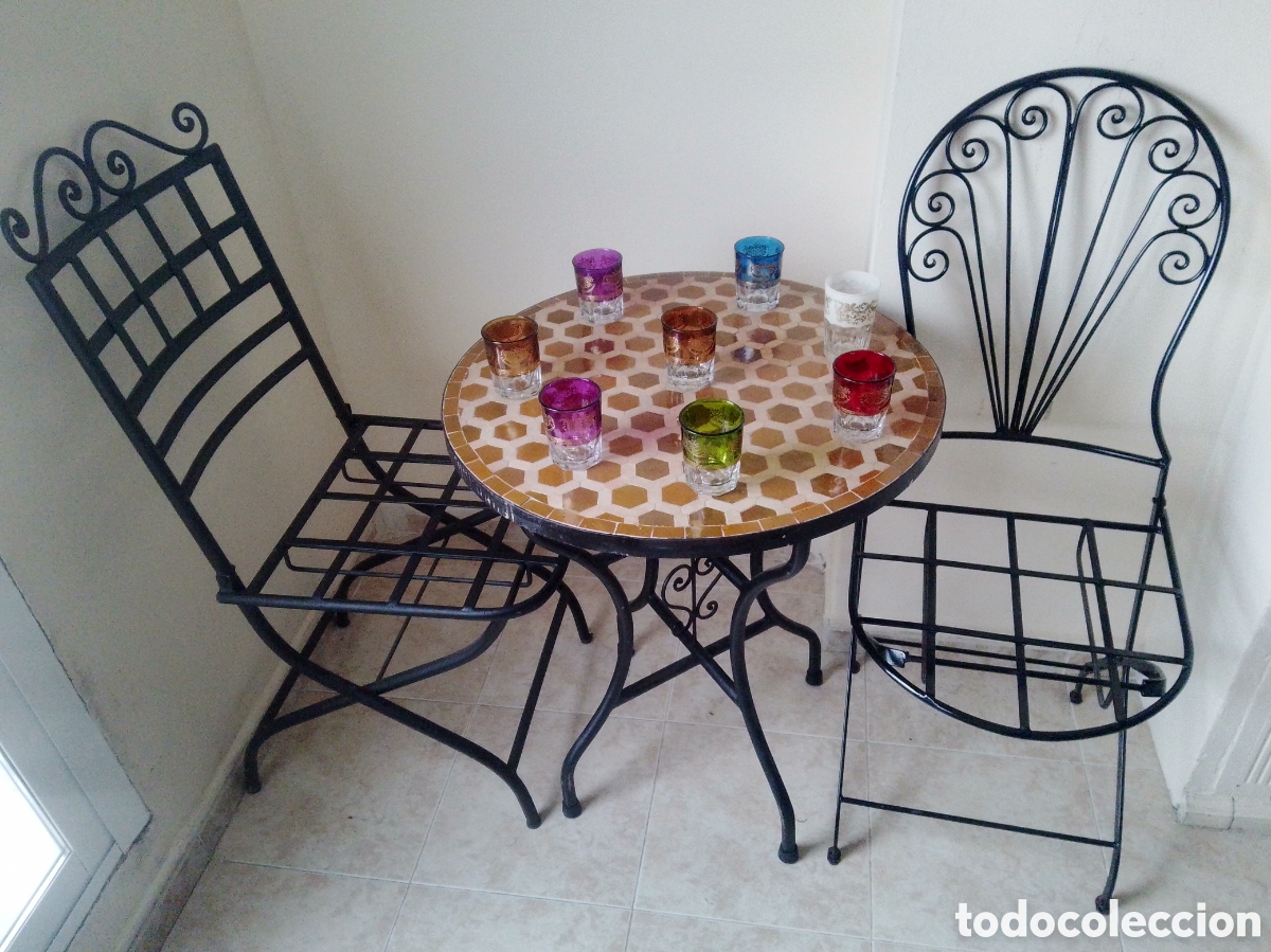 Vintage: Mesa de terraza &oacute; balc&oacute;n interior y exterior - Foto 2