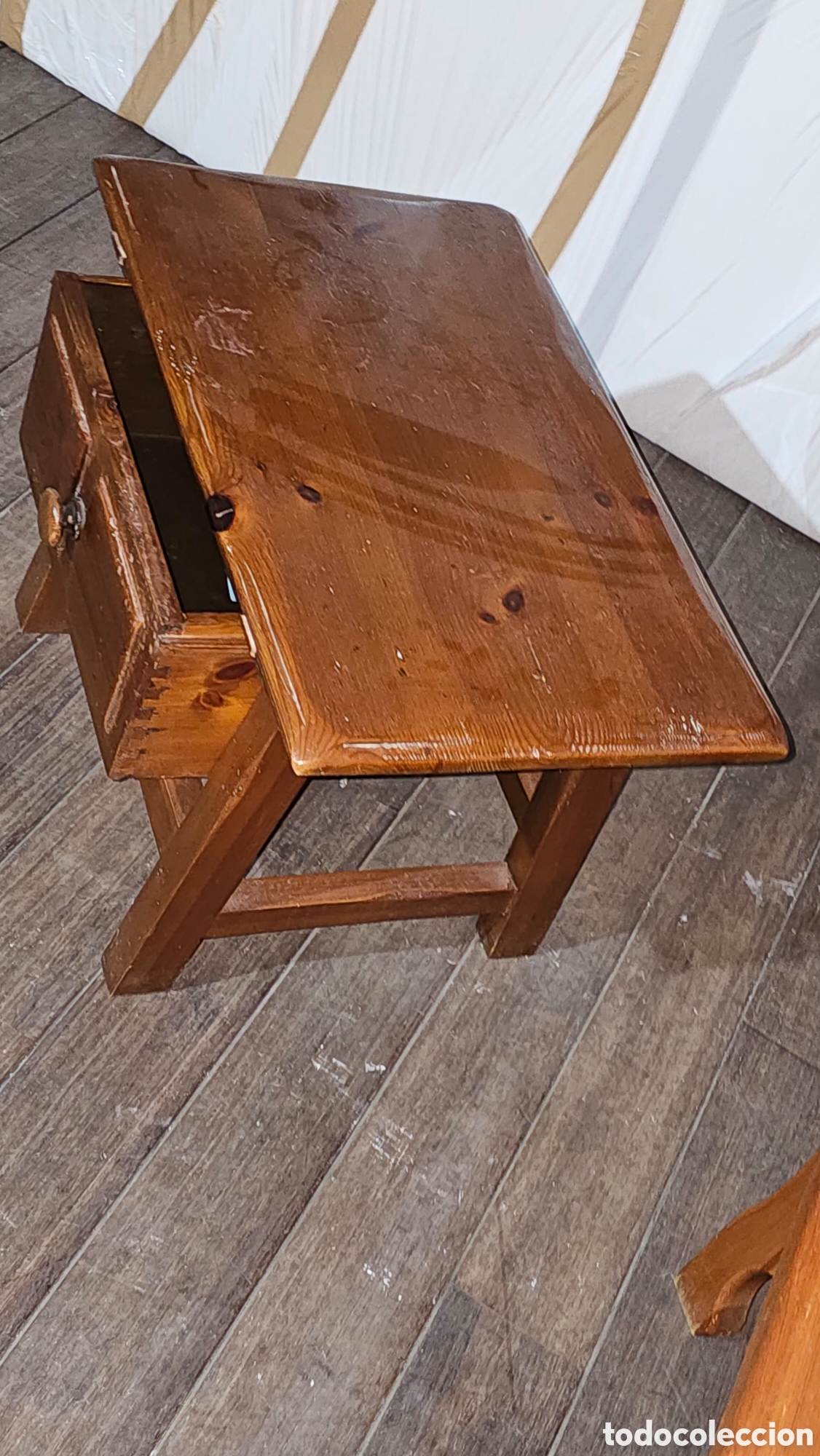 Vintage: Mesa tocinera de campo - Foto 1