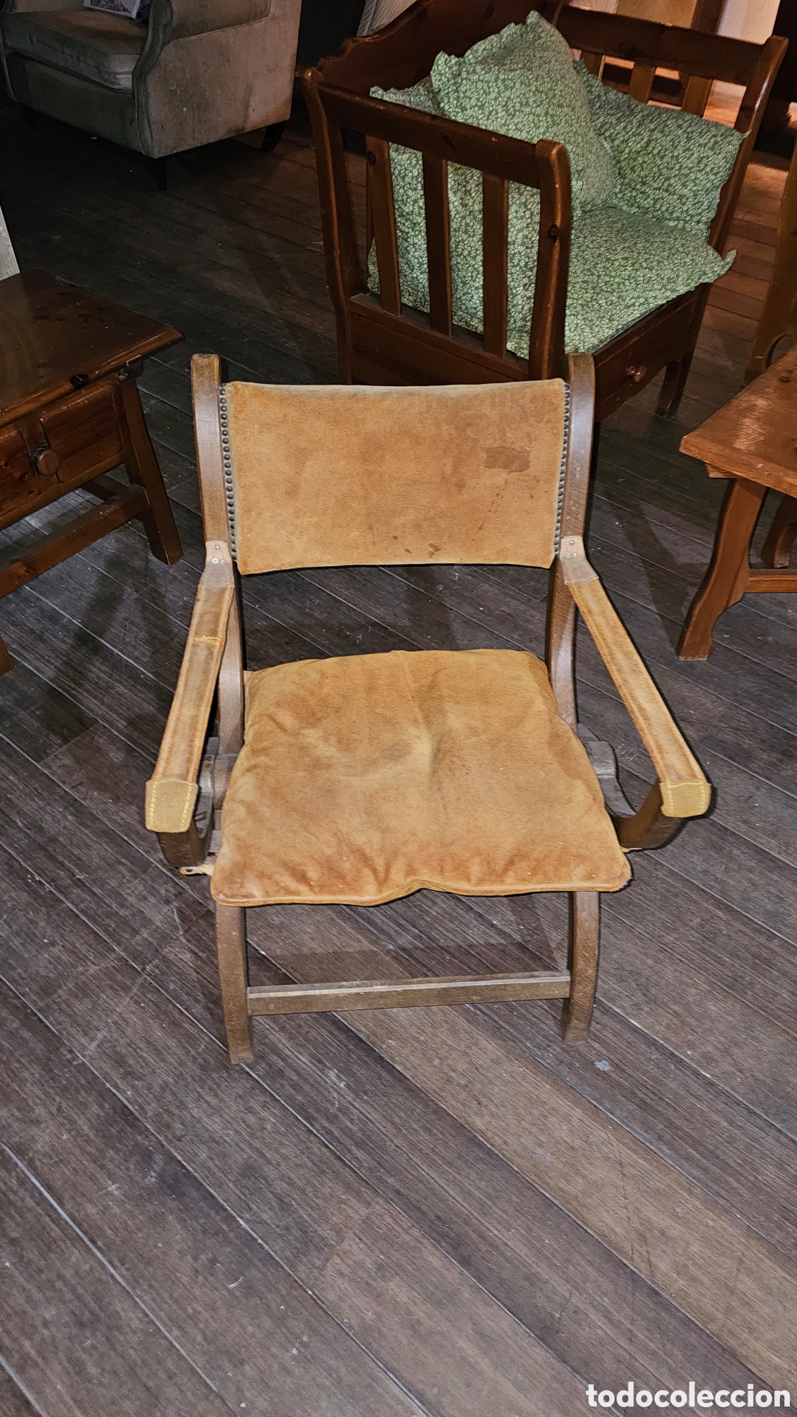 Vintage: Silla plegable safari - Foto 3