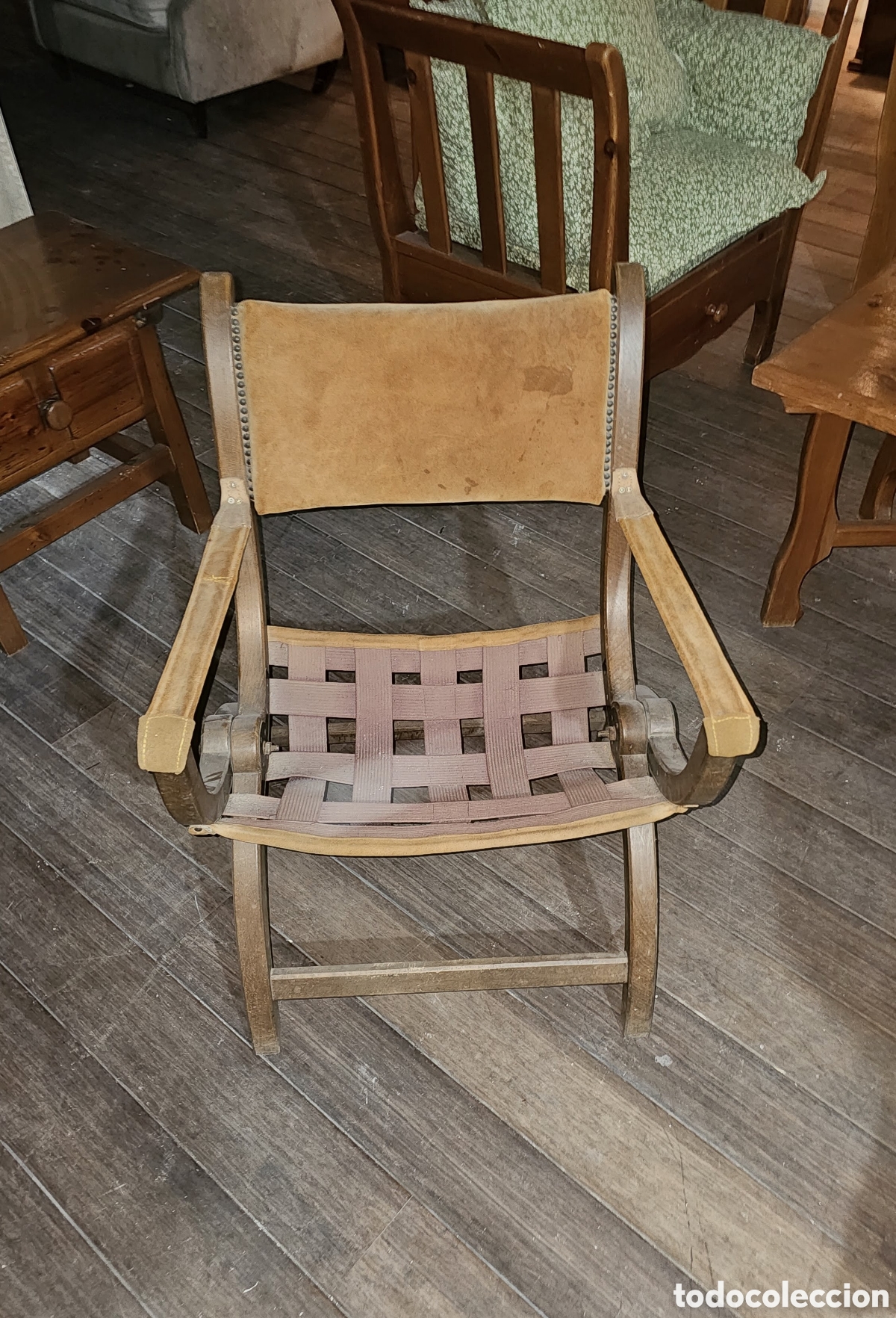 Vintage: Silla plegable safari - Foto 1