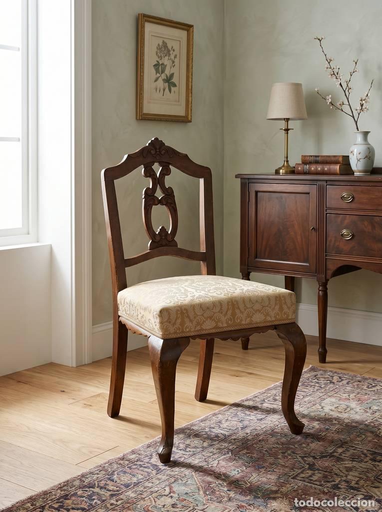 Vintage: SILLA CL&Aacute;SICA DE MADERA - Foto 1