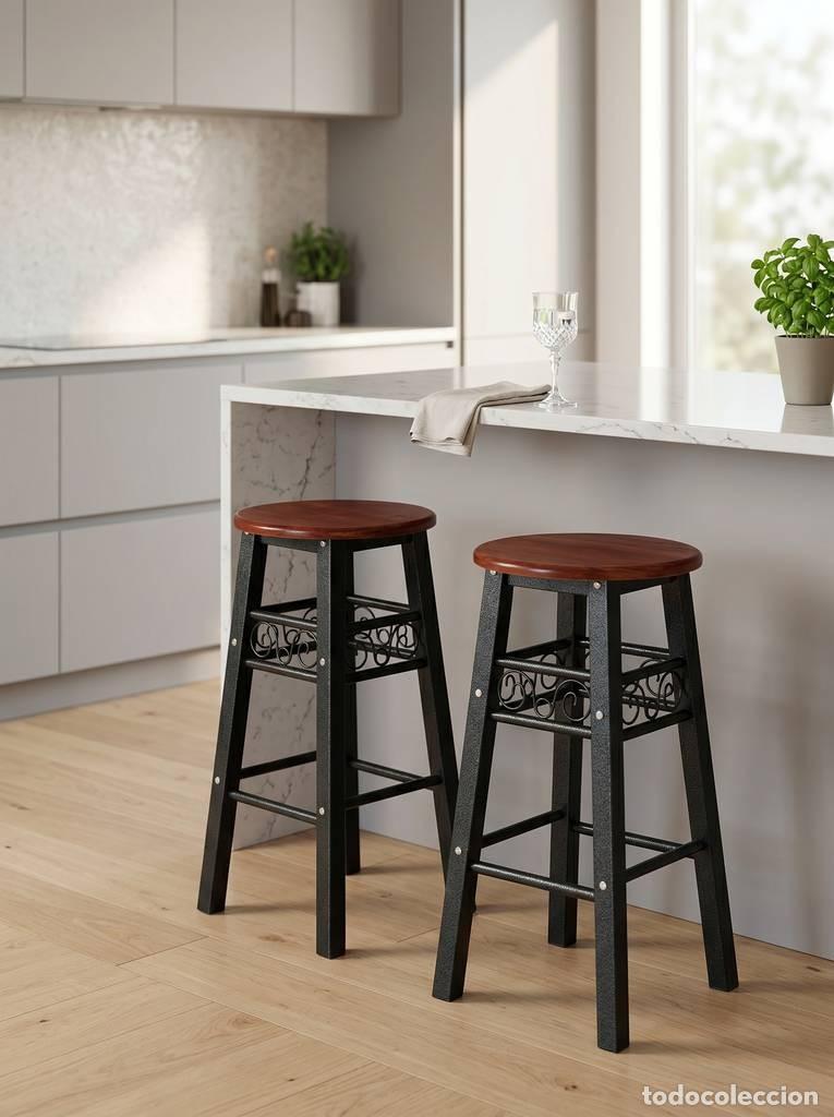 Vintage: PAREJA DE TABURETES.