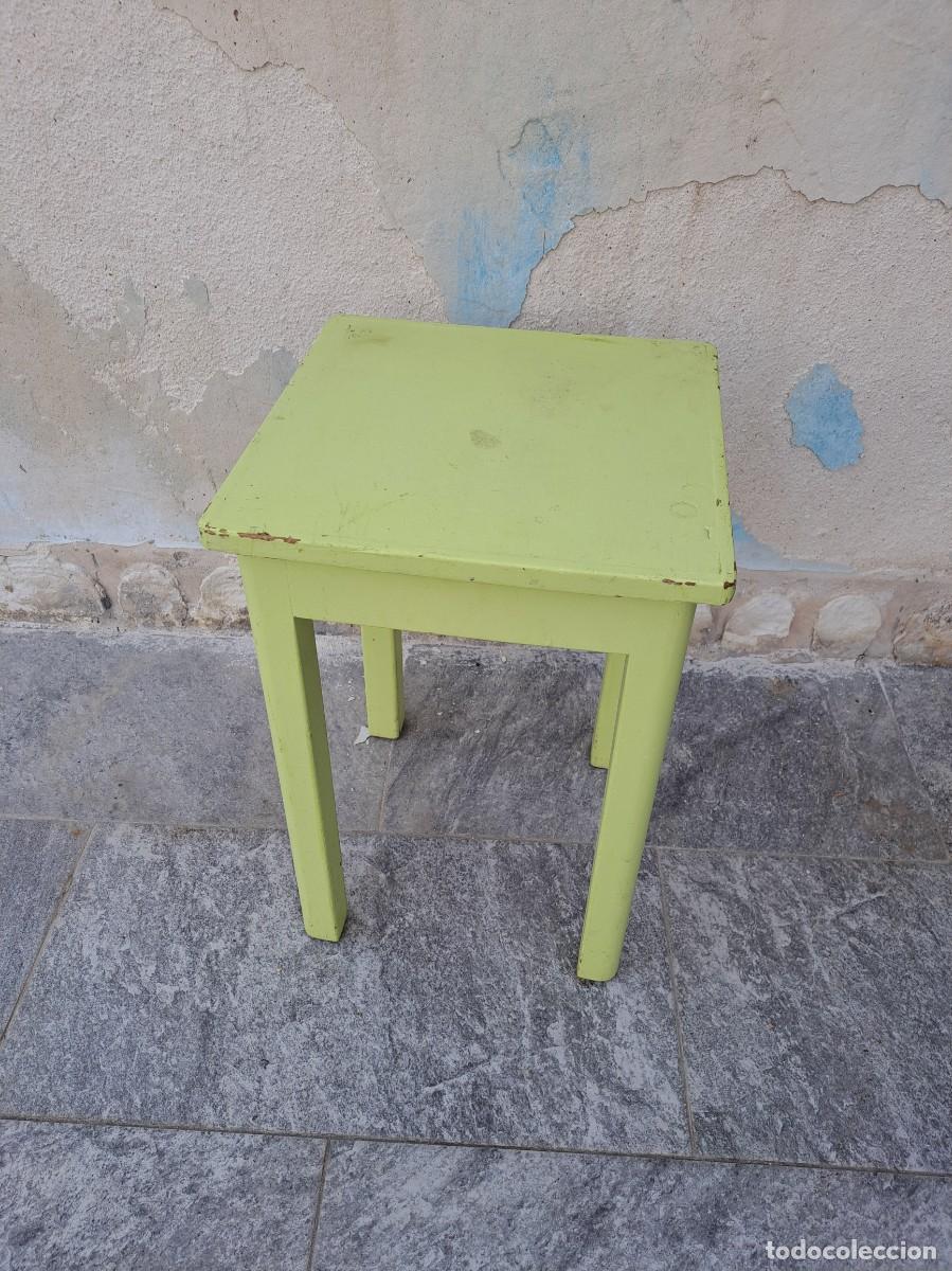 Vintage: Antigua banqueta de cocina, vintage de madera.