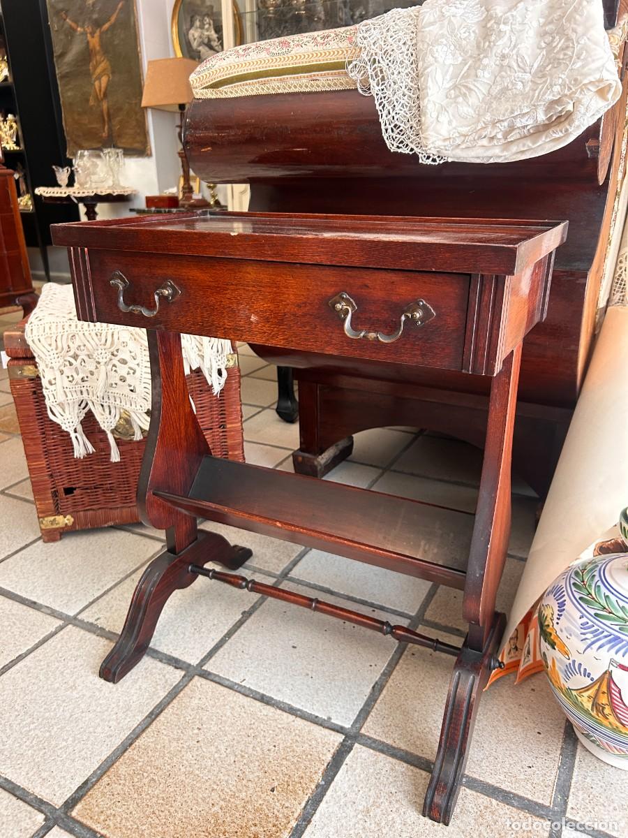 Vintage: Mesita auxiliar de madera - Foto 3