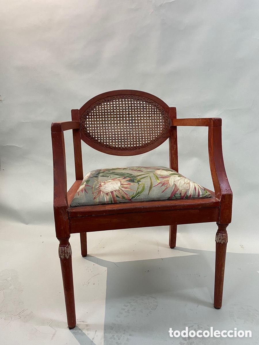 Vintage: Silla, butaca madera haya - Foto 4