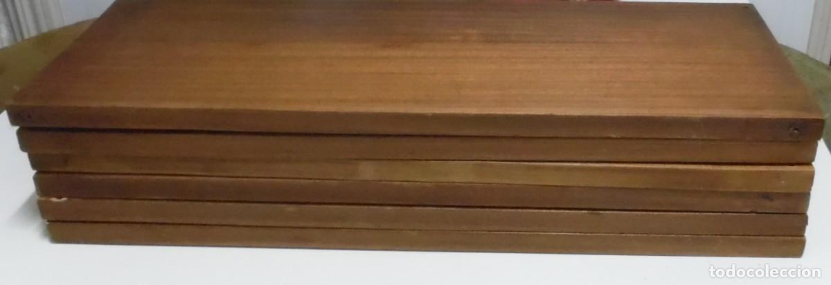 Vintage: 6 tablas de 64 x 24 x 2 cm. 1,15 kg cada una provenientes de antigua estanter&iacute;a