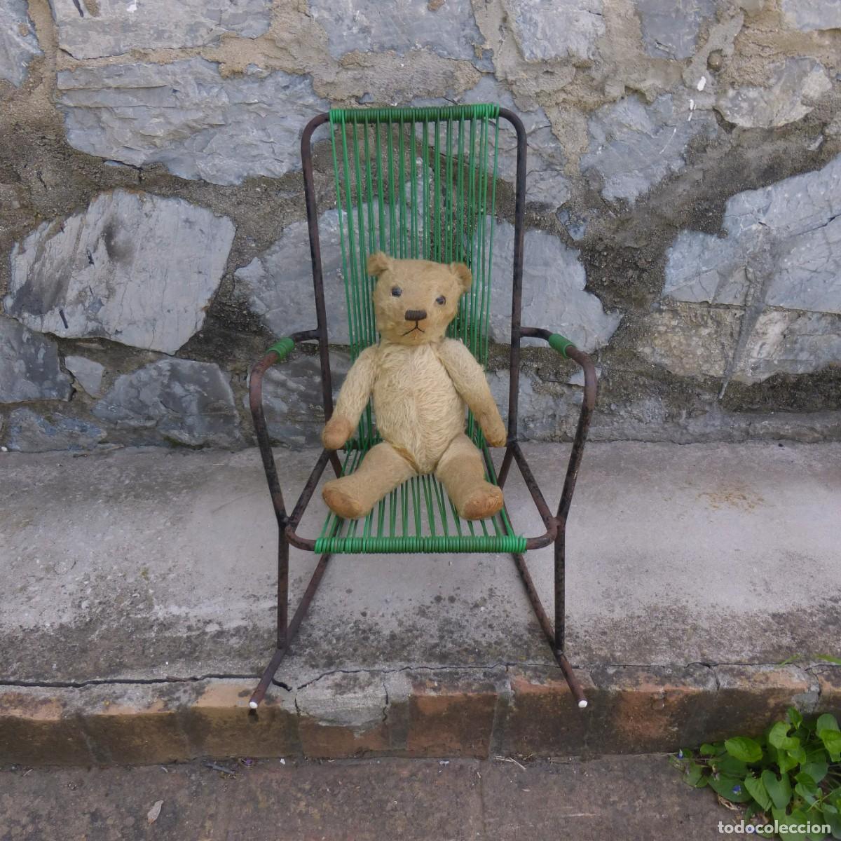 Vintage: VINTAGE SILLA JARDIN HIERRO HAMACA INFANTIL SCOOBY SPAGUETTI A&Ntilde;OS SESENTAS. XX ESTILO INDUSTRIAL