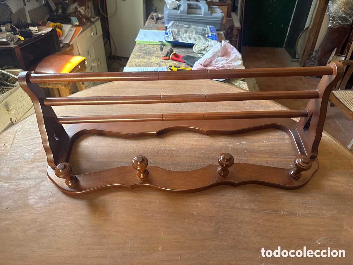 Vintage: Perchero de pared en madera - Foto 1