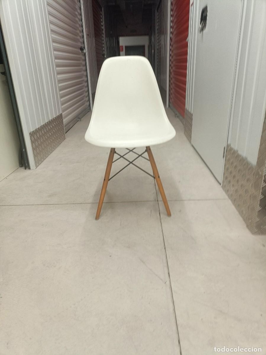 Vintage: 4 Sillas Vitra - Eames Plastic Side Chair DSW