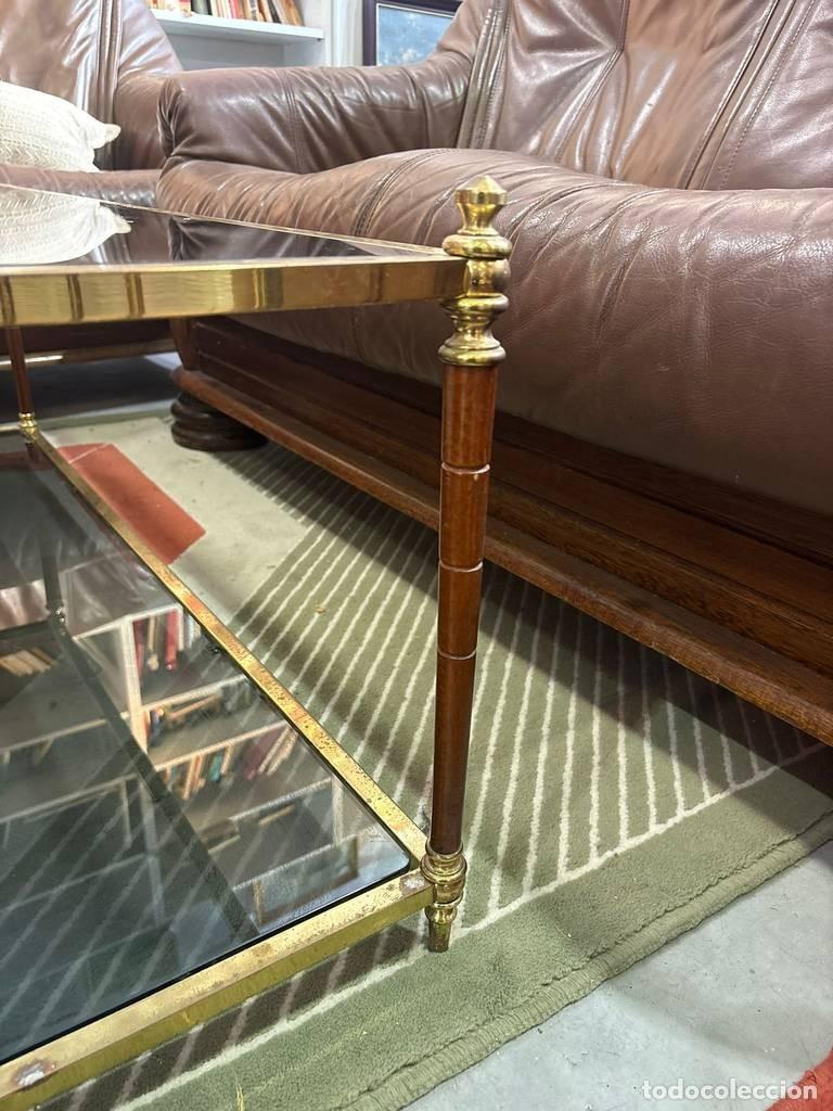 Vintage: MESA DE CENTRO CON CRISTAL - Foto 6