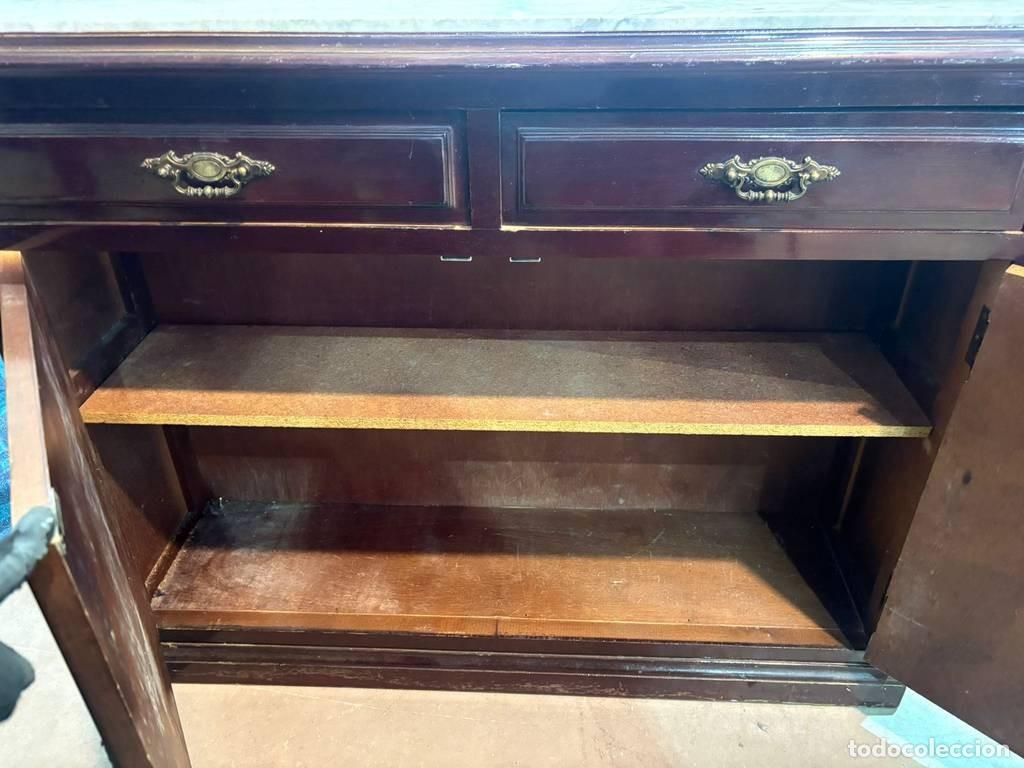 Vintage: RECIBIDOR MADERA Y M&Aacute;RMOL - Foto 6
