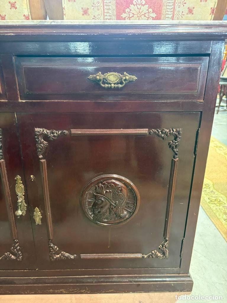 Vintage: RECIBIDOR MADERA Y M&Aacute;RMOL - Foto 7