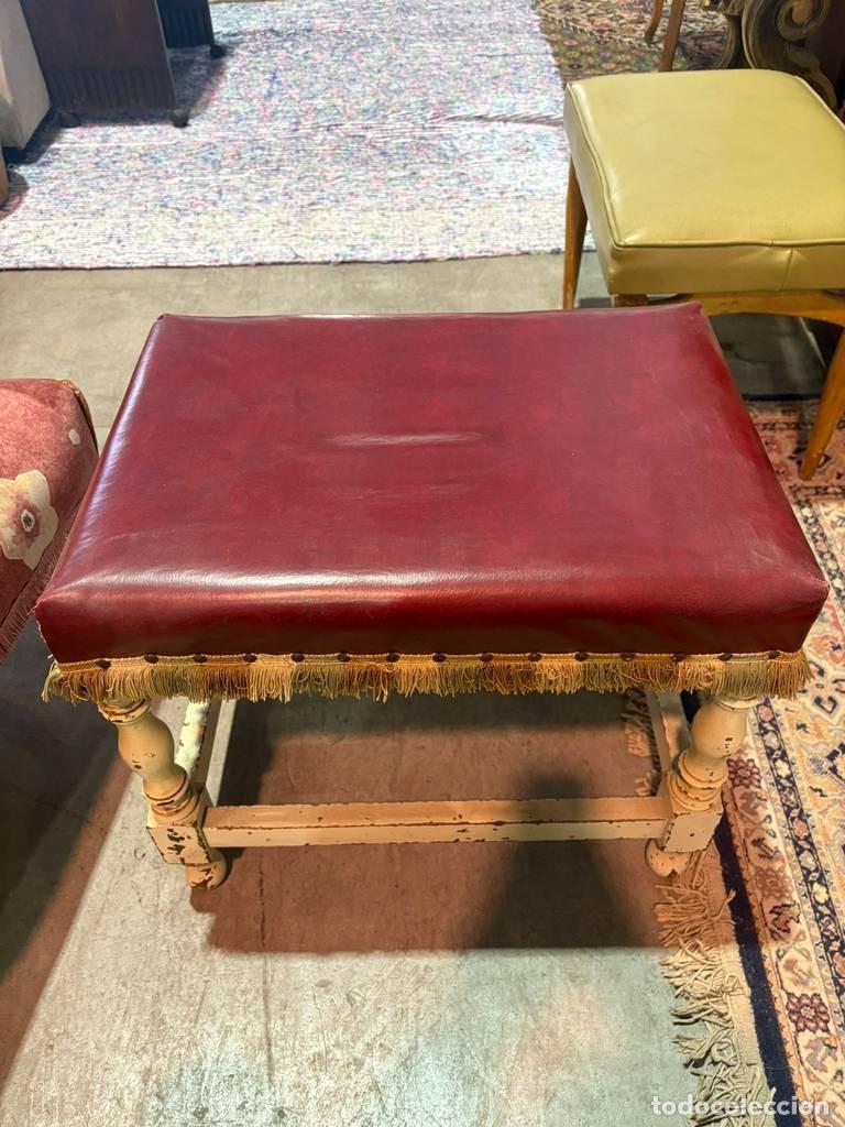 Vintage: TABURETE CALZADOR ROJO - Foto 3