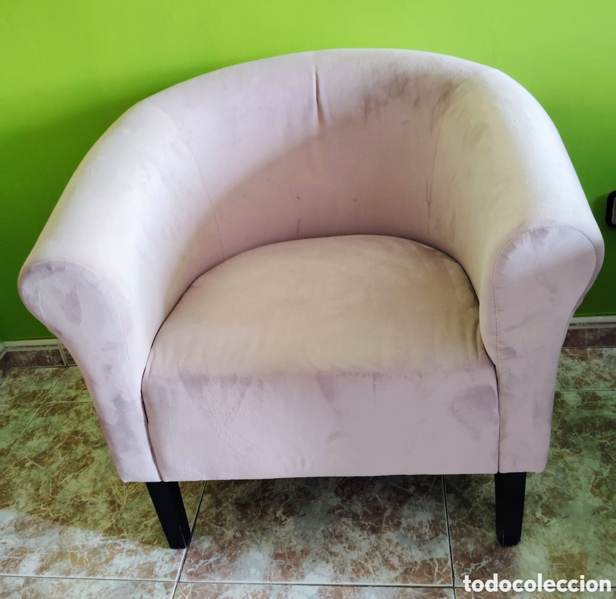 Vintage: 2 butacas de terciopelo - Foto 2