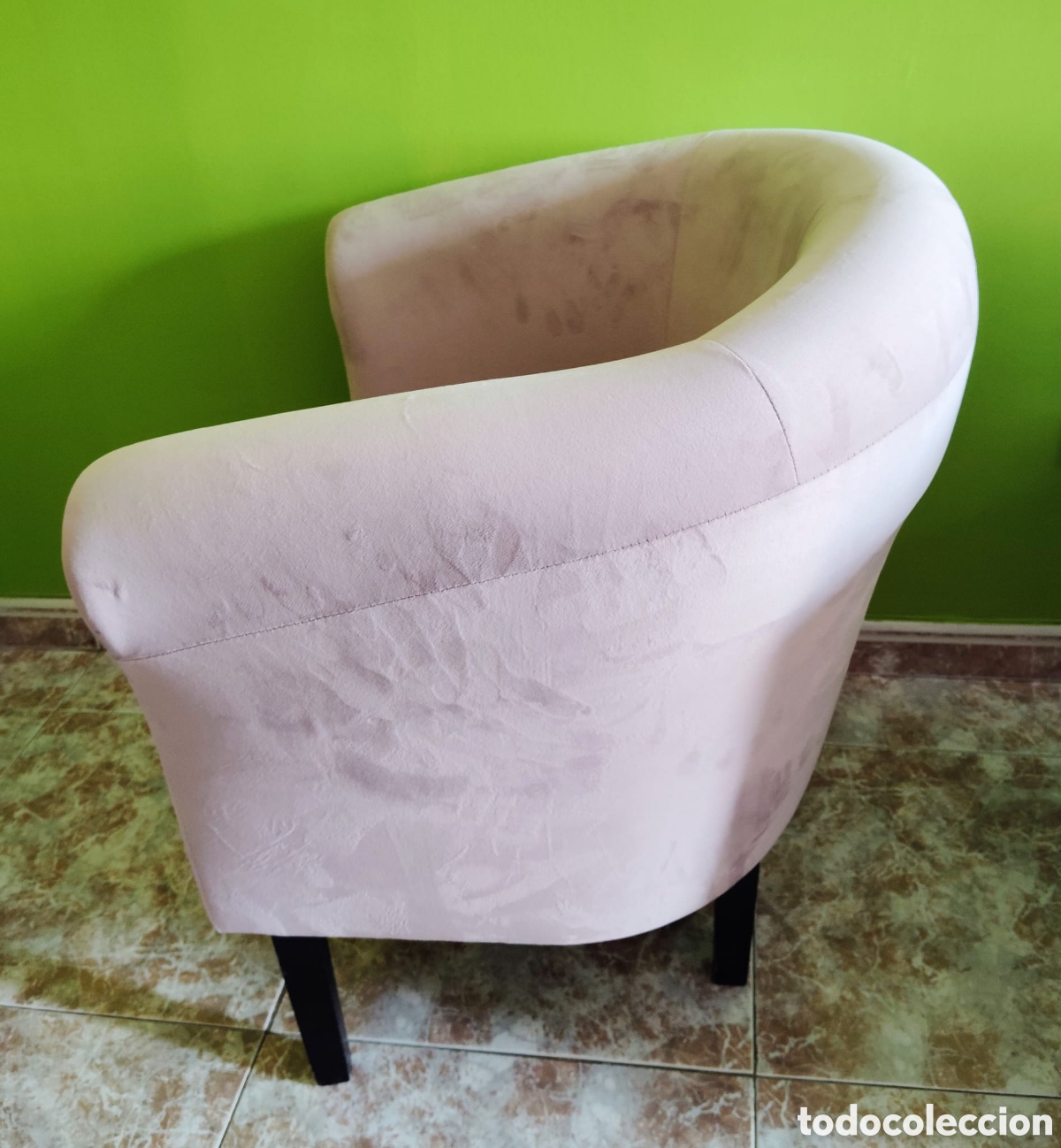 Vintage: 2 butacas de terciopelo - Foto 3
