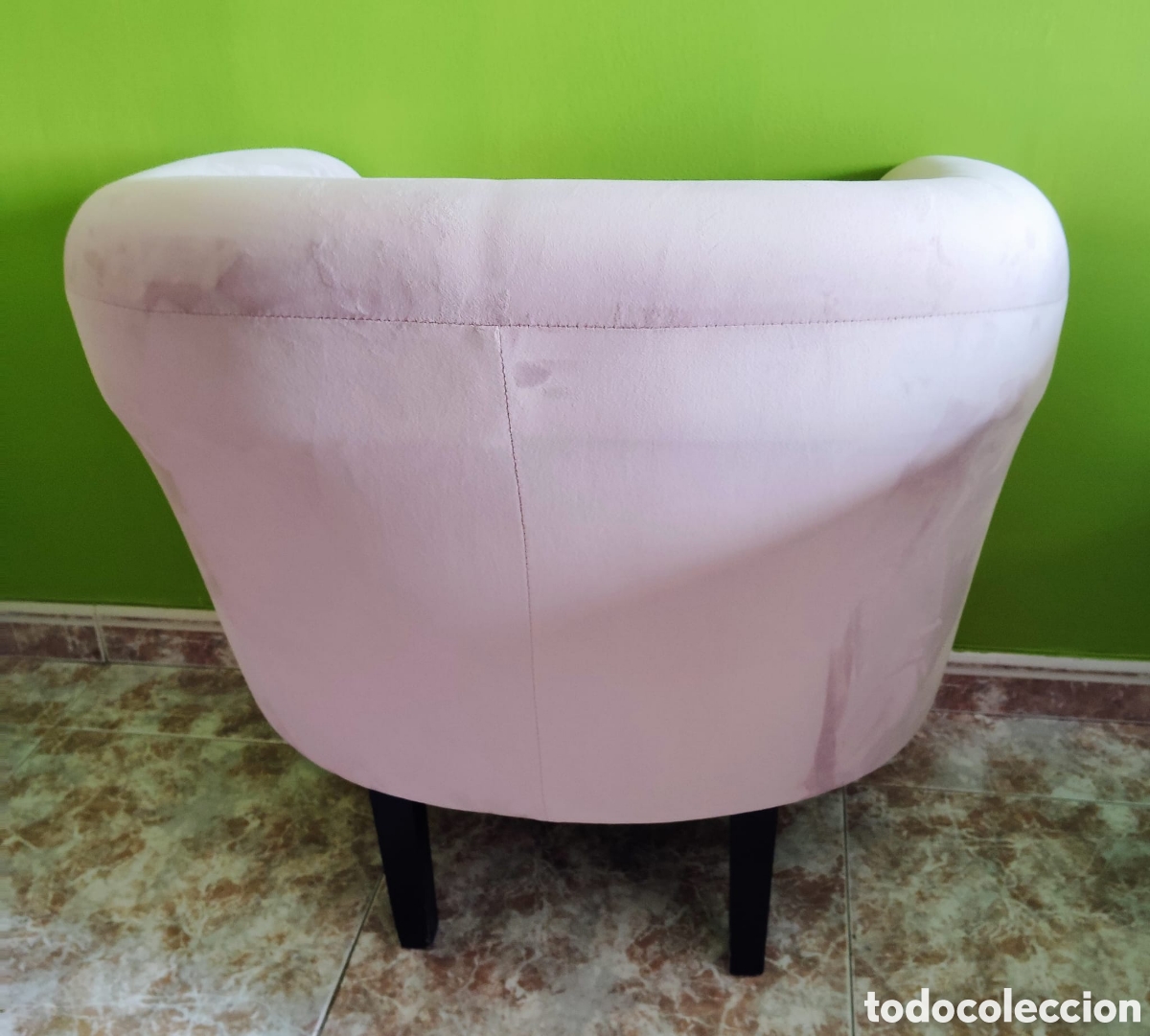 Vintage: 2 butacas de terciopelo - Foto 4