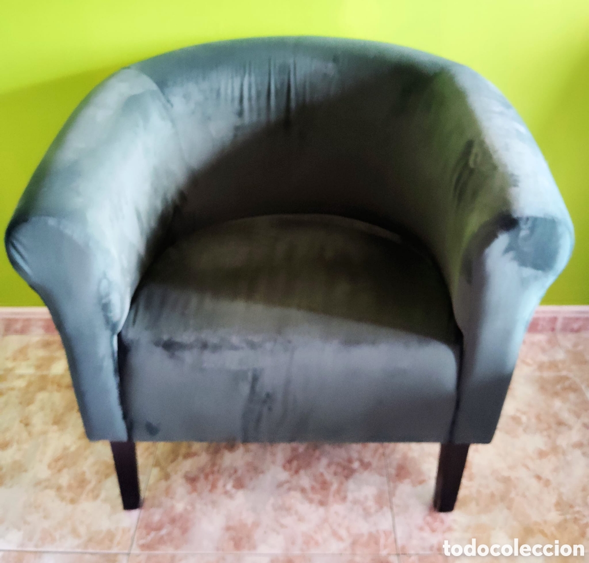 Vintage: 2 butacas de terciopelo - Foto 5