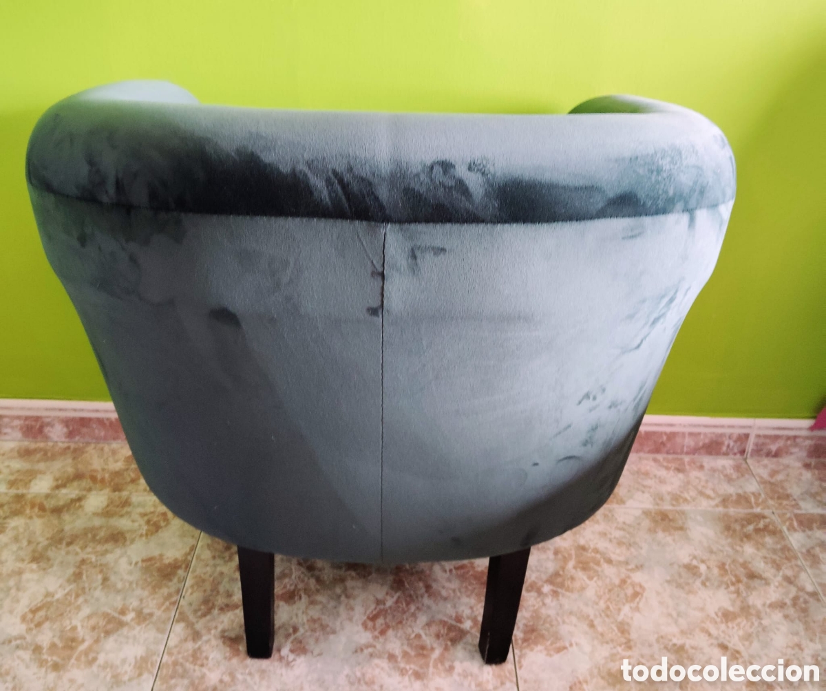 Vintage: 2 butacas de terciopelo - Foto 6