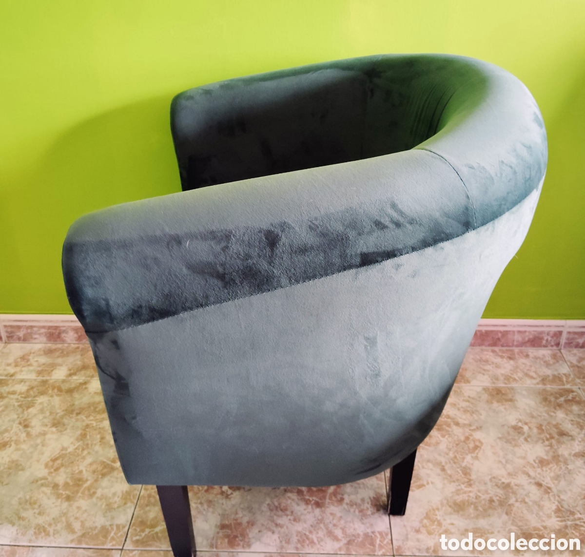 Vintage: 2 butacas de terciopelo - Foto 7