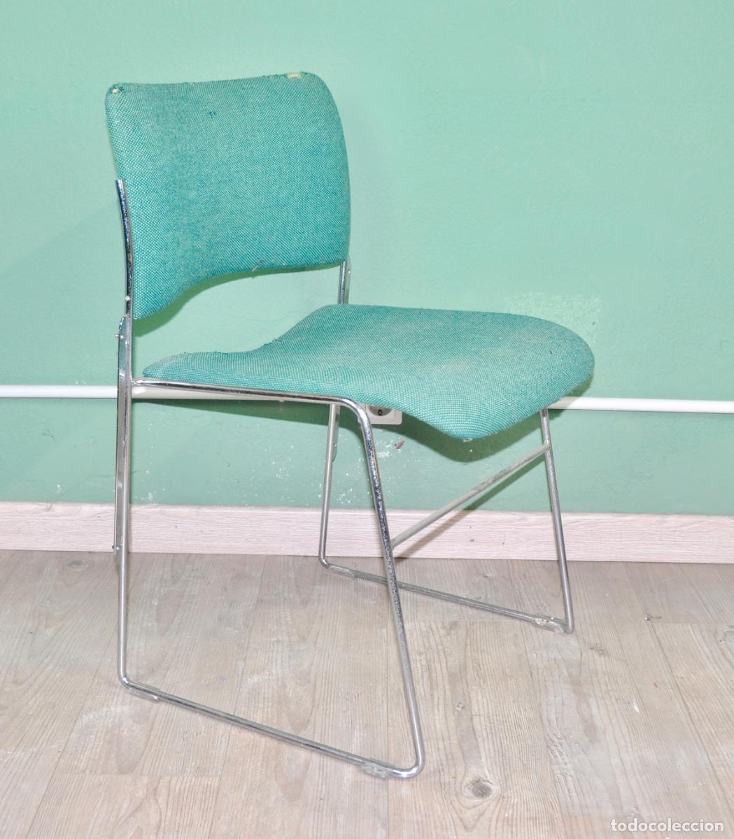 Vintage: Silla danesa dise&ntilde;ada por David Rowland modelo 40/4