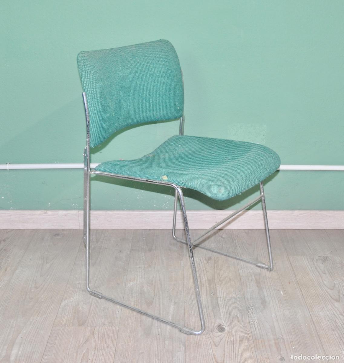 Vintage: Silla danesa modelo 40/4 dise&ntilde;ada por David Rowland