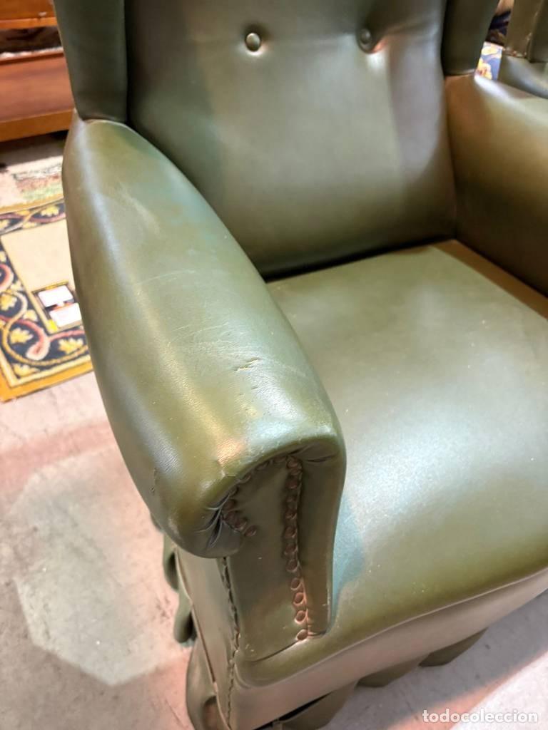 Vintage: PAREJA DE SILLONES VERDES - Foto 9